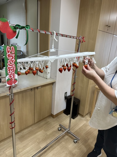 いちご狩りを楽しみました